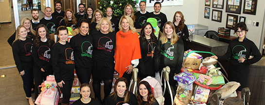 Paycom donates 2000 pounds of supplies to Infant Crisis Services during the 2016 Bedlam for Babies Campaign.