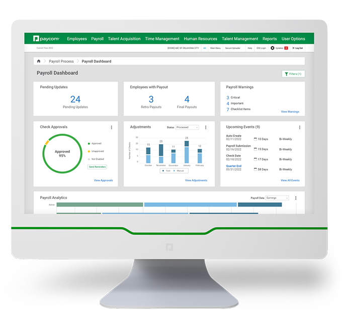 Payroll dashboard